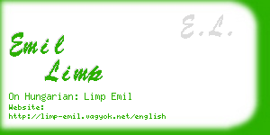 emil limp business card